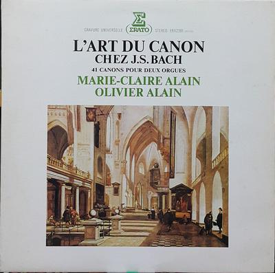 LP Record MARIECLAIRE ALAIN OLIVIER ALAIN  Lart Du Canon Chez J.s. Bach 41 Ca ERX2381 ERATO 1978 Japan Classical Used