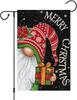 Merry Christmas Garden Ag 12x18 Inch for Outside, Vertical Burlap Gnome Xmas Yard Ags Seasonal Outdoor Decoration AA WZZ