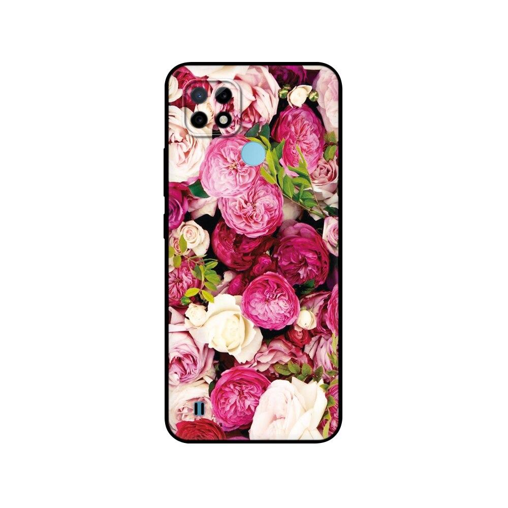 For Realme C21 Case Silicon Back For OPPO RealmeC21 C 21 Phone Covers 6.5" Funda RMX3201 Bumper Capa Etui Soft Black Tpu Case