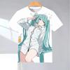 Miku Hatsune Cospaly Anime Manga Short Sleeve T-Shirt Tee Casual Polyester Unisex