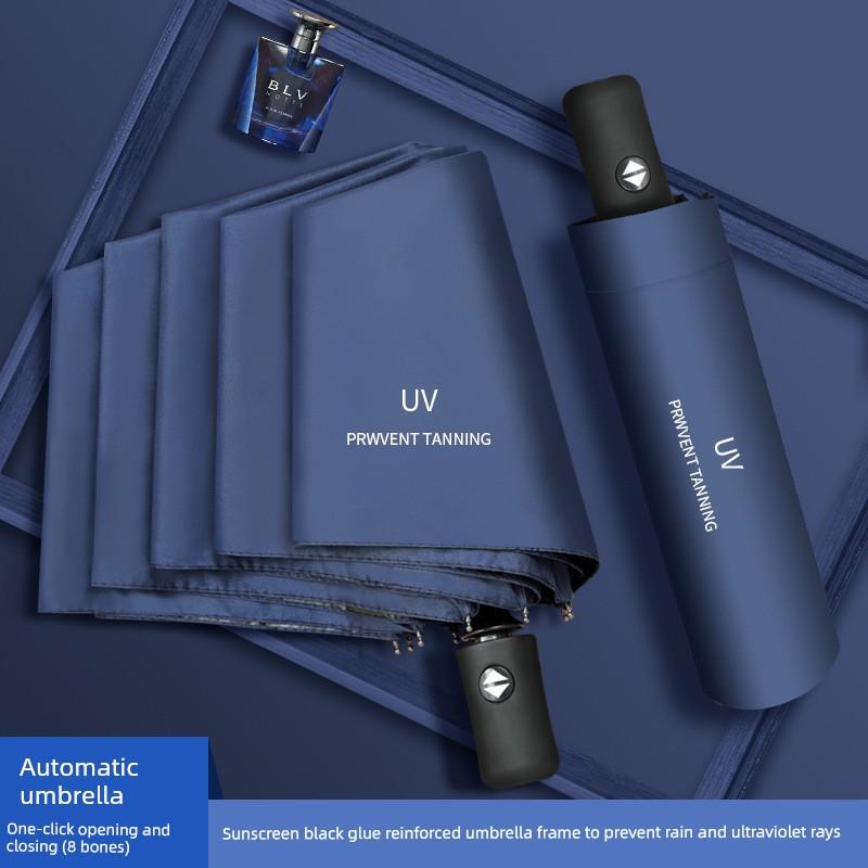 Fully Automatic Large Umbrella for Men and Women, Dual-Use for Sun and Rain, Sunshade Umbrella, Uv Protection, with Logo Printing