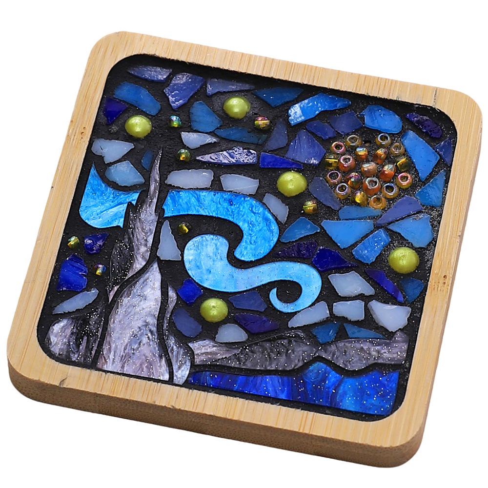 Mosaic Coaster DIY Kit: Creative Handmade Collage Art Set