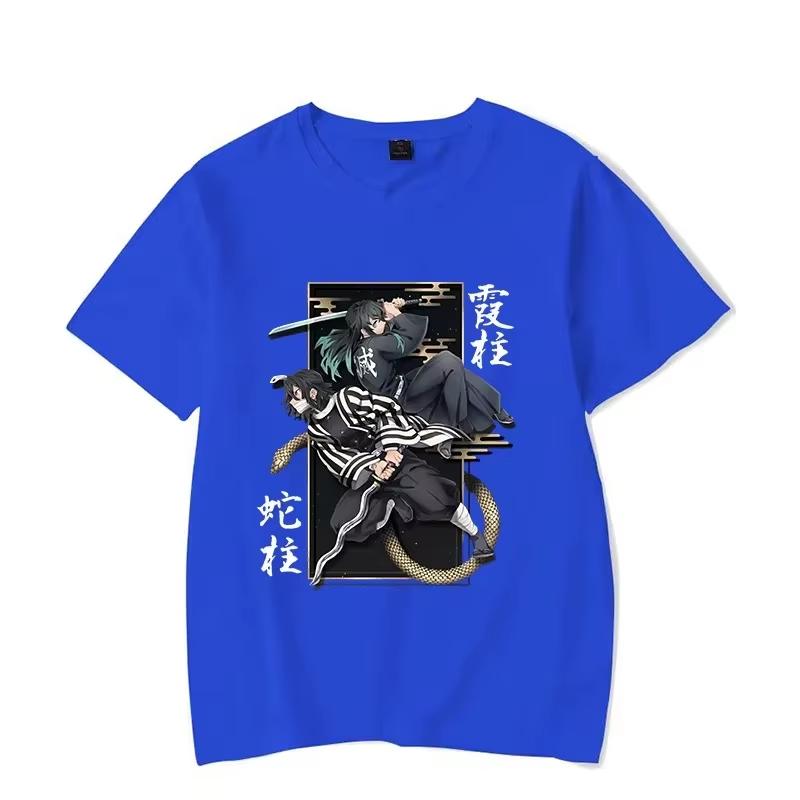 2026 Anime Hot Iguro Obanai Tokitou Muichirou Printed Women Summer Short Sleeve Summer Tee Anime T Shirt Fashion Tops Jogging Shirt