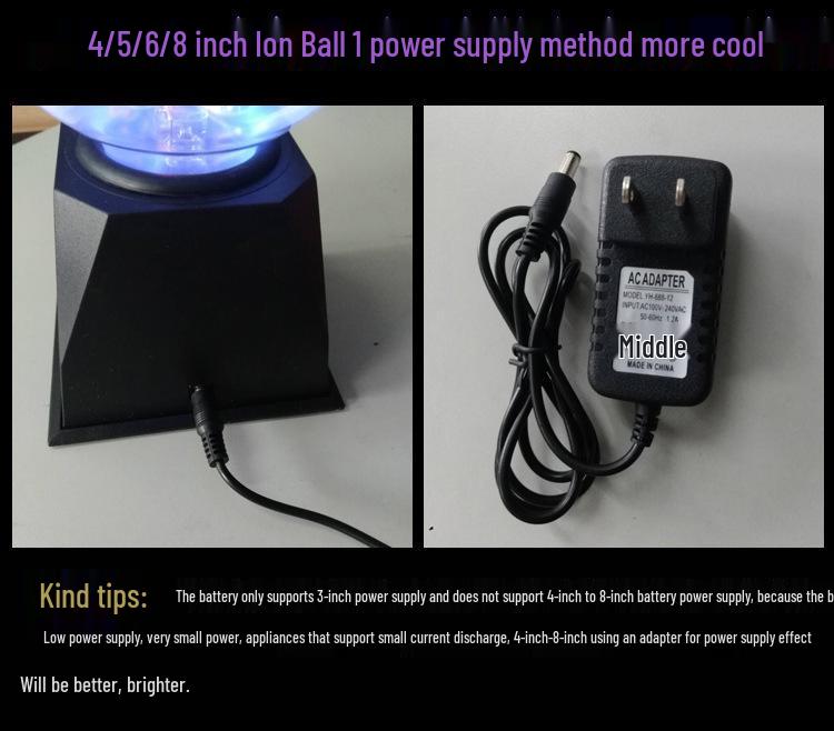 Children's Day Gift: Boy's Magic Plasma Crystal Ball - Electrostatic Induction Technology Ornament
