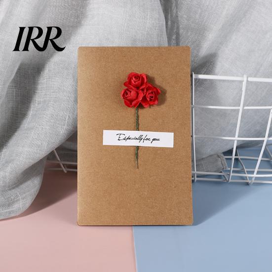 Natürliche Trockenblumen-Karte 2 Stück Gruß Handgemacht Retro Geschenk Botanisch DIY Einladung Wunsch für Hochzeit Geburtstag Babyparty Abschluss Einzigartig