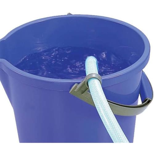 Fudo Giken Benrikko Bucket, 10L, Blue, with Measuring Tape, Spout, Soft-Touch Handle, 32cm W x 31cm D x 27.7cm H, F14304, Made in Japan