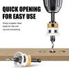 4Pieces Steel Countersink Drill Bits with Adjustable Depth Control Collar 2.8/3.2/3.5/4mm for Wood Plastic Drilling