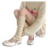 Lolita Fashion Stacked Socks Knitted Foot Cover Leg Cover Socks Warmth Knee Socks  For Women Girls