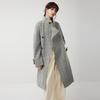 ELLE French Old Money Style Stand Collar Casual Versatile Long Sleeve Woolen Overcoat Women Outerwear EF53085
