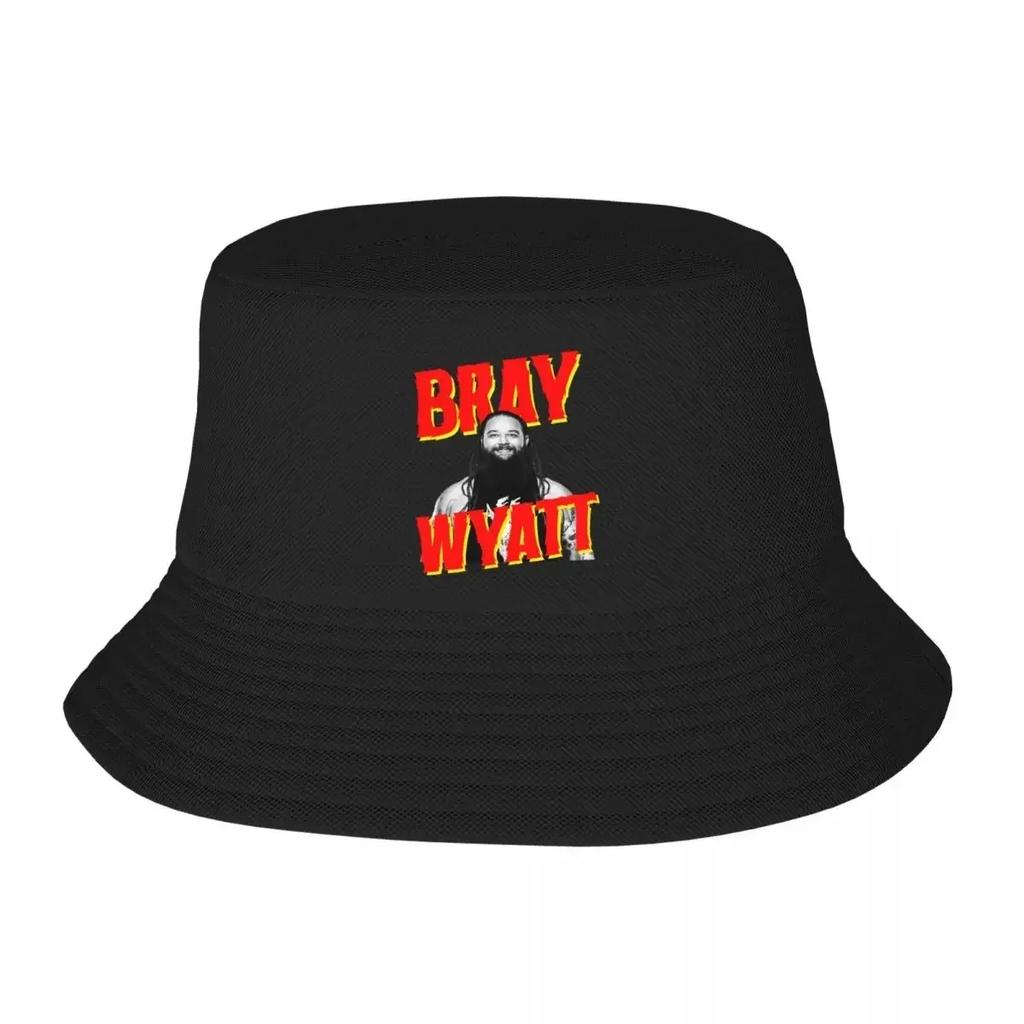 Bray Wyatt Lächeln Gesicht Eimerhüte für Unisex Strand Cool Ringer Bob Hut Trendig Faltbar zum Wandern Dropshipping