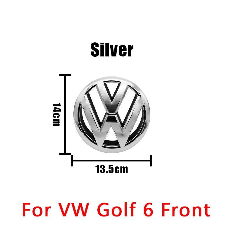 JQTYB1 ABS Car Styling Emblem For Volkswagen MK6 VW GOLF 6 2010 2011 2012 2013 Badge Hood Front Grill Rear Trunk Lid Logo Accessories