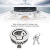 2in Boat Door Hatch Lock Round Locking Style 316 Stainless Steel Flush Pull Slam Latch for RV Marine Home