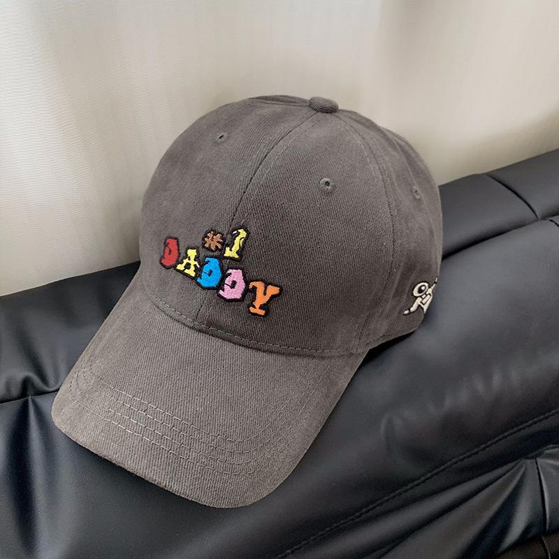 Big Head Circumference New Embroidered Letter Baseball Cap Women's Spring and Summer Increase and Deepen the Face Small Peaked Cap Wide Brim Soft Top