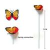 100Pcs/Set 3D Simulation Butterflies Garden Yard Planter Colorful Butterfly Stakes Decoracion Outdoor Decor Flower Pots Decor