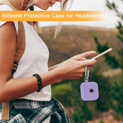 Silicone Headphone Protective Case Waterproof Hook Wireless Wear-resistant with Hanging Anti-dust Earphone Case