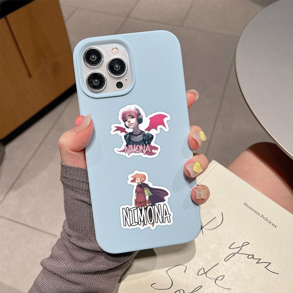 10/60Pcs Monster Girl Nimona Stickers Cartoon Anime Graffiti Stickers for DIY Luggage Laptop Skateboard Motorcycle Bicycle Stickers