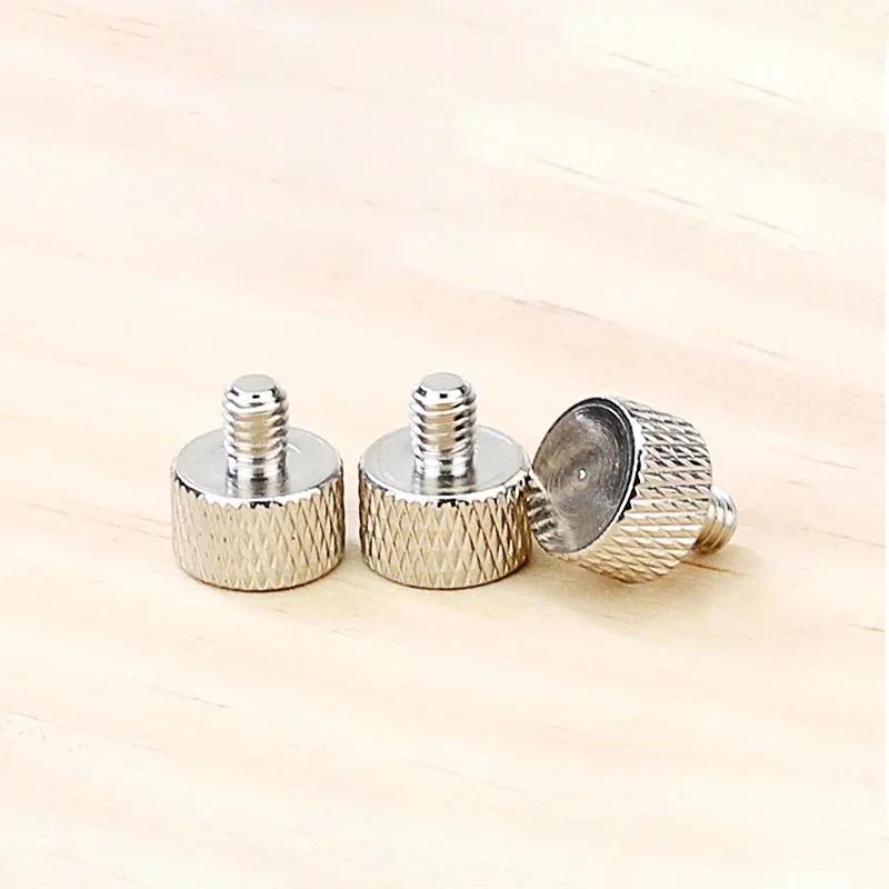 Carbon Steel Cylindrical Flat Head Hand Tighten Adjust Screw M1.6 M2 M2.5 M3 M4 M5 Knurled Thumb Bolt For DIY & Lens & Caliper