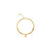 Traditional Style Gold-Plated Coin Fortune Bag Bracelet for Women, Unique Hand-Woven Bracelet, New Style for Attracting Wealth and Good Luck
