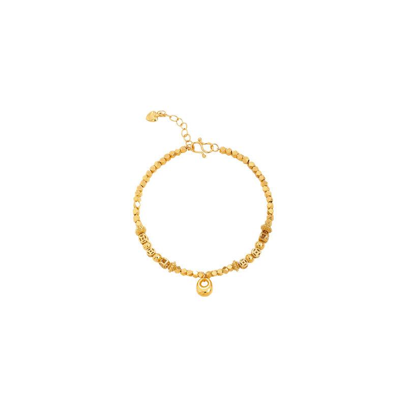 Traditional Style Gold-Plated Coin Fortune Bag Bracelet for Women, Unique Hand-Woven Bracelet, New Style for Attracting Wealth and Good Luck