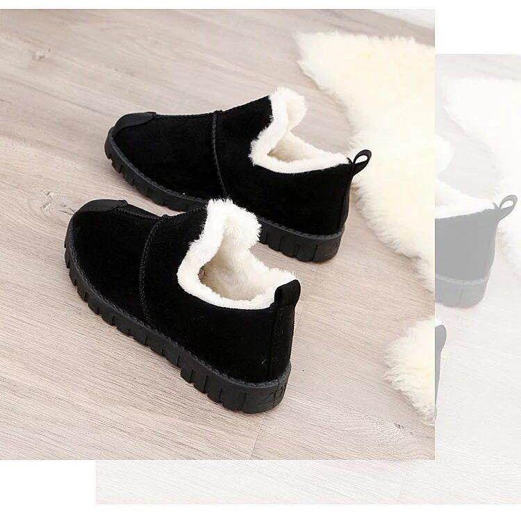 Winter New Waterproof Thickened Women's Cotton Shoes Women's Shoes Velvet Warm Cotton Shoes Casual Non-slip Mother Shoes