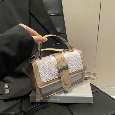 2025 Frühlingstasche Damen Retro Koreanische Version Neue Mode Damenhandtasche Einfache Beliebte Textur Schulter Umhängetasche