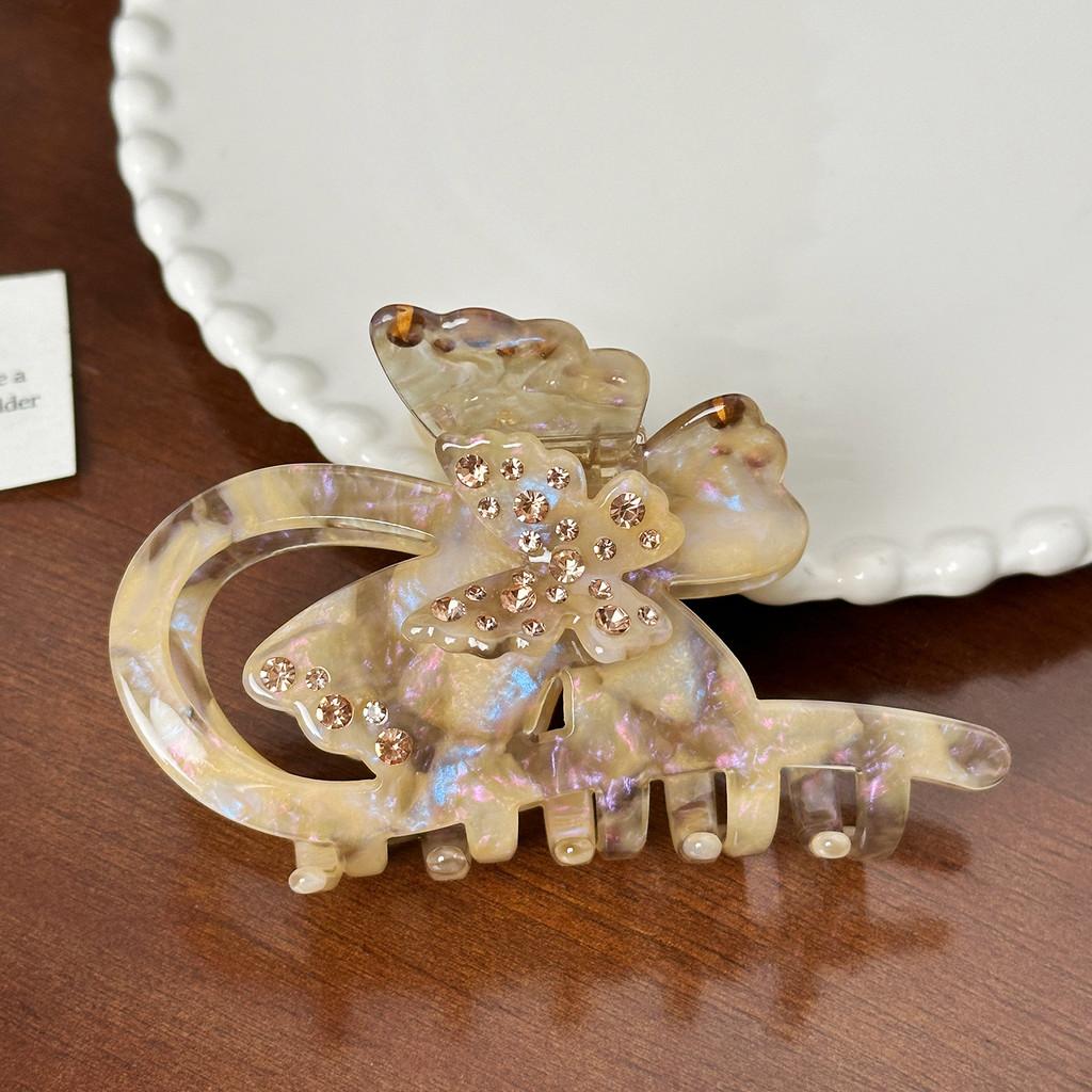 Hair Butterfly Highquality Clip With Rhinestone Details For Sophisticated Styling