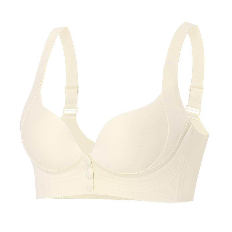 New fashionable non-marking pull-together front buckle underwear women's no steel ring small breasts show large collection breast bra