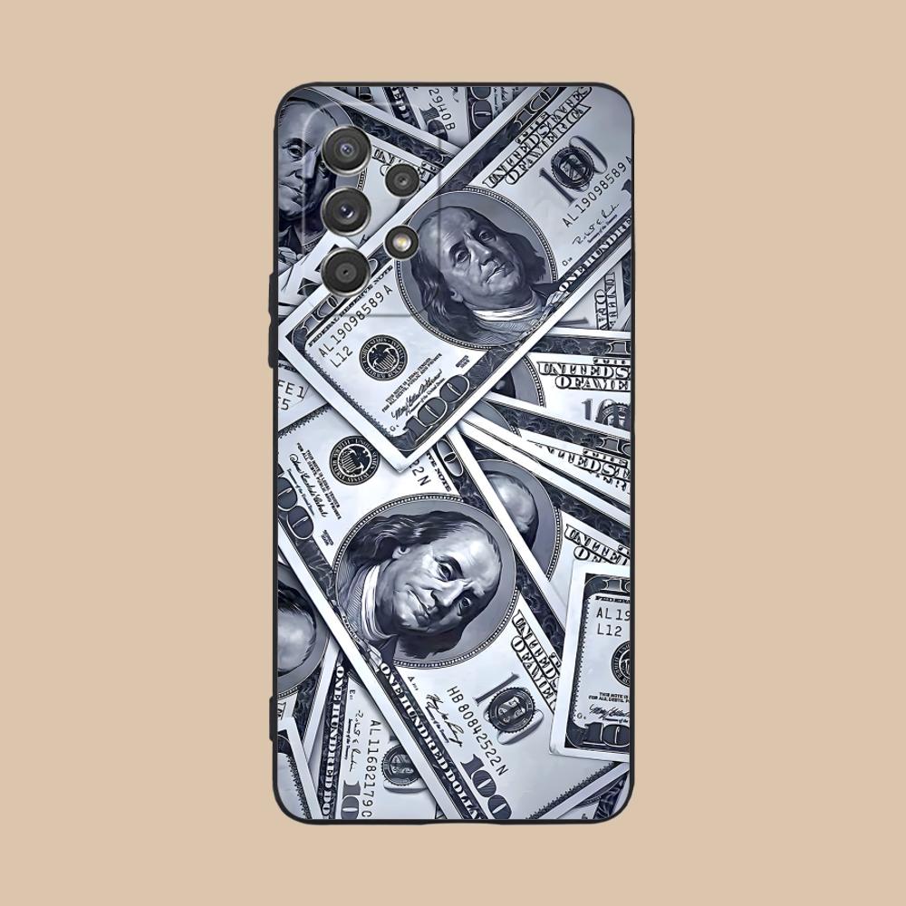 

USD Dollar Matte TPU Mobile Phone Case for Samsung Galaxy A56 55 54 53 52 51 36 35 34 23 16 15 5G Colorful Cover Galaxy A51 5G
