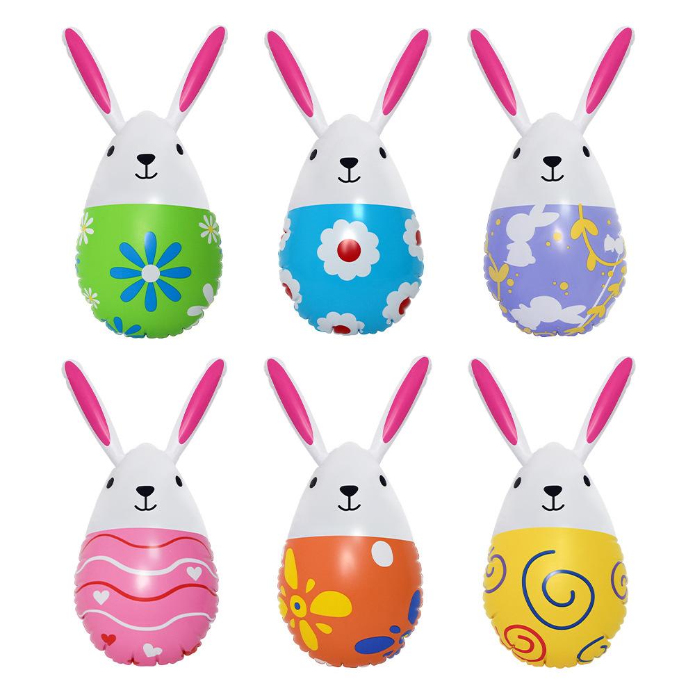 Easter Garden Decoration Giant Inflatable Bunny Egg Decorated Egg Inflatable Bright Easter Bunny Inflatable For Easter Holiday