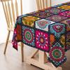 Rectangle Table Cover Ethnic Style Table Protecter Bohemian Mandala Tablecloth  Banquet