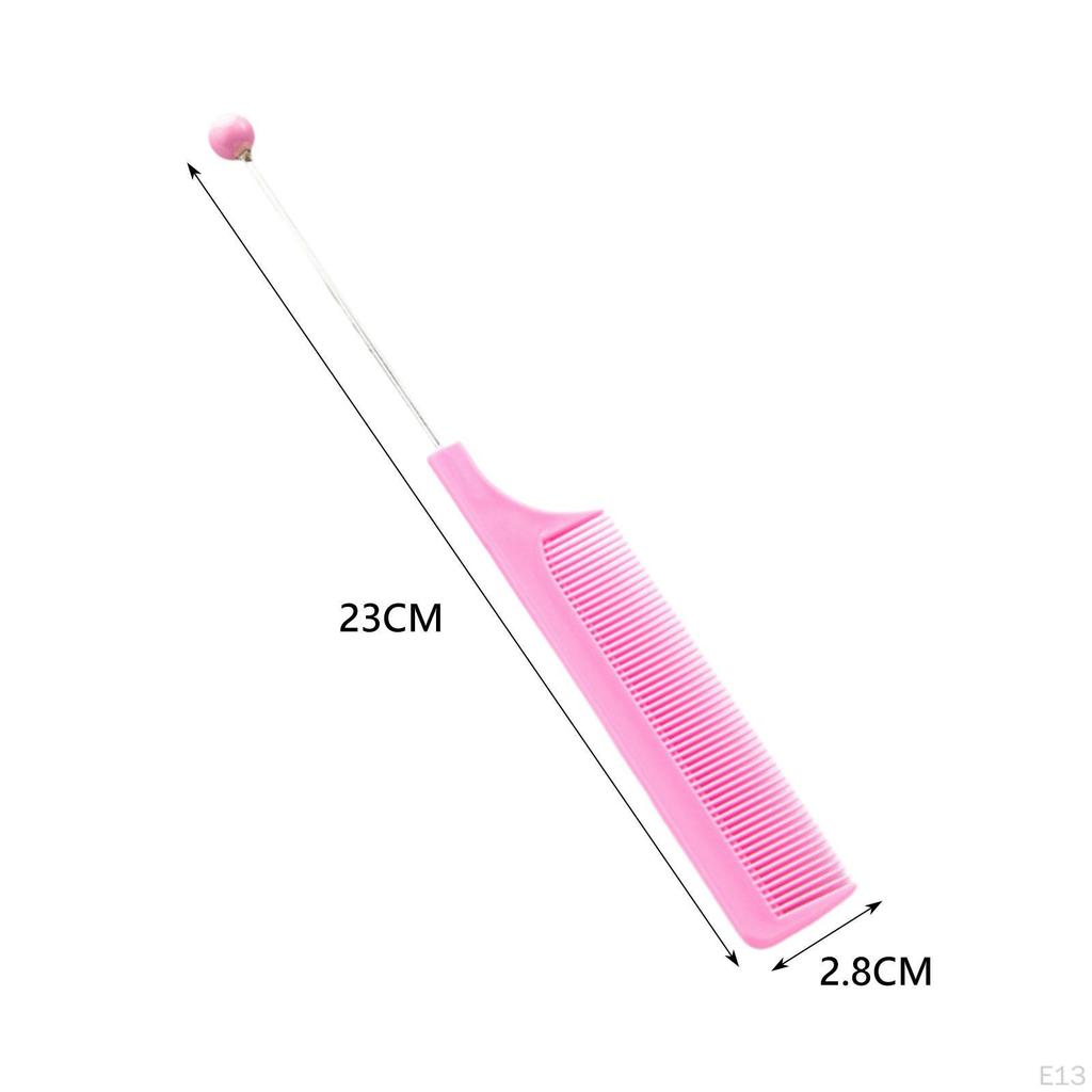 3 Pieces DIY Beaded Hair Combs Hairdressing Comb Women Girls Cutting Styling Grooming