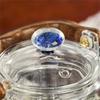 1200ML Starry Sky Lid Glass Teapot With Infsuer Strainer Stove-boiled Tea Tea Pot Kungfu Tea Set Teaware