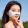 Thin Silk Sunscreen Mask Breathable Face Gini Mask Adjustable Sunscreen Face Scarf  Golf