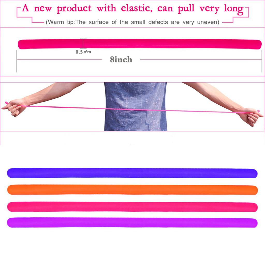 (H0826)4Pcs Sensory  Stretchy String Toy For Kids And Adluts With Reduce Stress