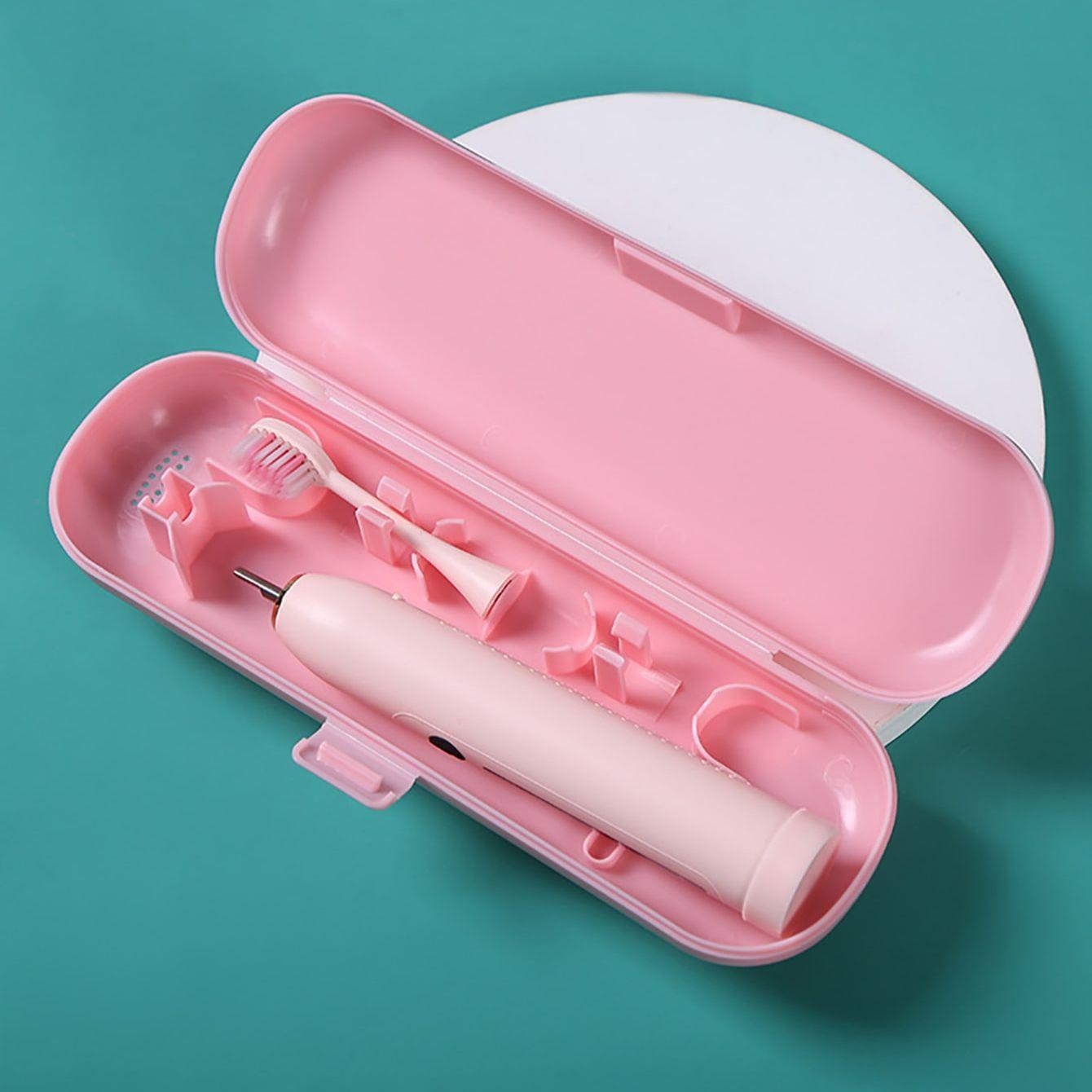 

1 шт. - Бокс для хранения электрической зубной щетки розовый