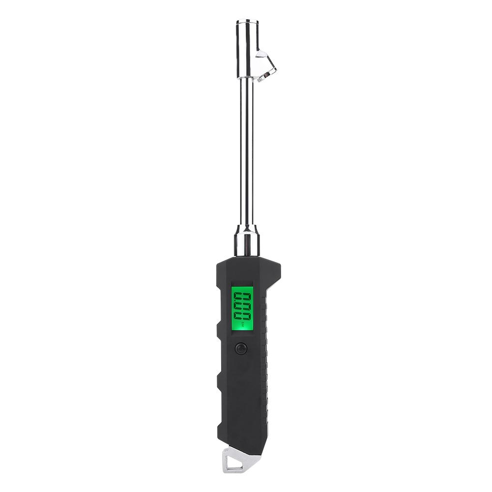 Stainless Steel Dual Head Portable Digital Tire Pressure Gauge 200PSI for Car Truck Motorcycle