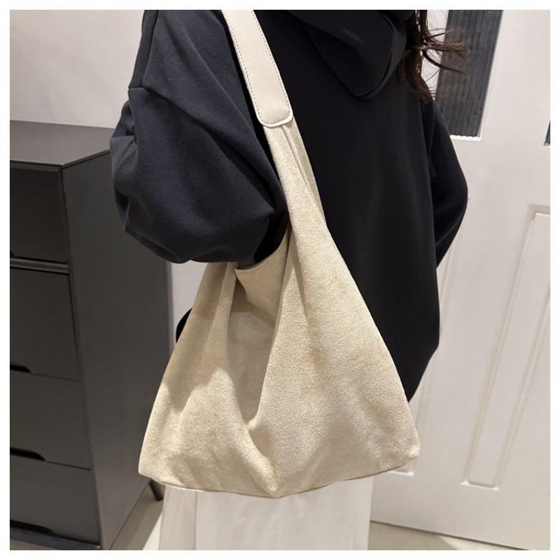 Women Fashion Large Capacity Simple Casual Tote Shoulder Handbag