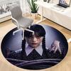 1PC Wednesday Office Round Rug, Non-slip, Soft and Durable Office Rug for Interior Decoration, Perfect for Office, Beautiful Decoration