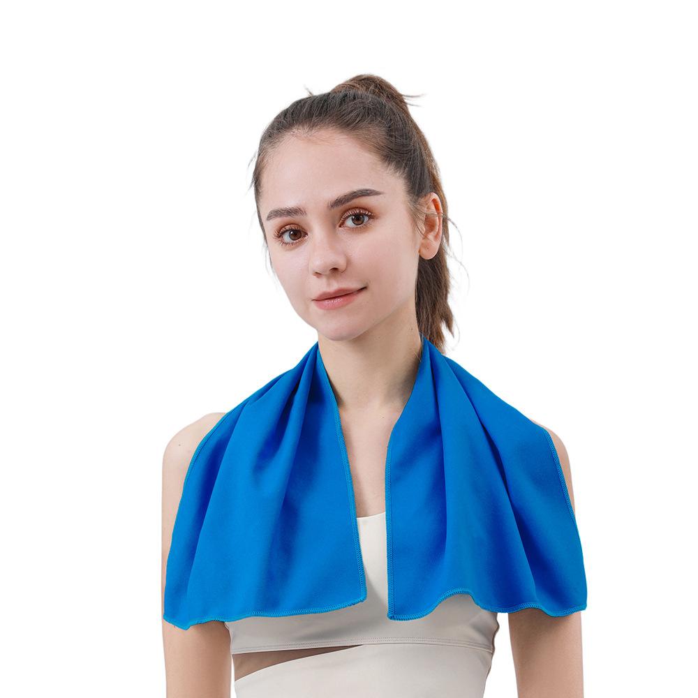 Portable Double Sided Fleece Quick Dry Absorbent Sports Towel For Yoga Fitness