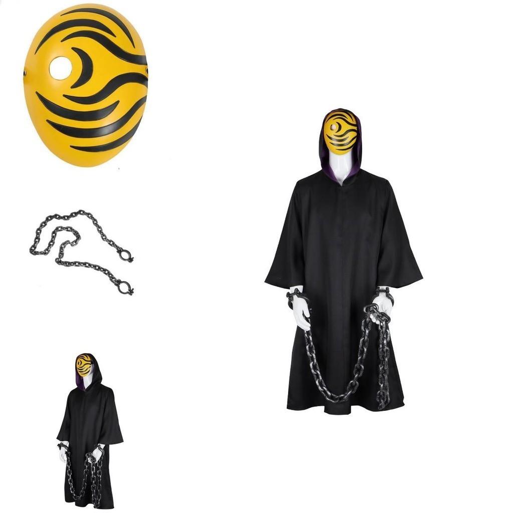 Costum Mantie Robă Naruto Akatsuki Tobi Uchiha Obito de Înaltă Calitate