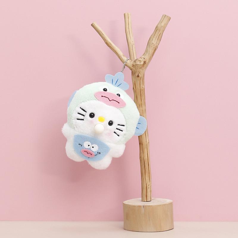 

Cuddly Soft Cat Plush Toy Adorable Design Perfect For Backpack Girl