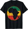 Afrika Vintage Retro Kaart Tanzania Namibië Kenia T-shirt