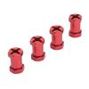 4PCS 12mm Hex Hub Adapters with Nuts Aluminum Alloy Wheel Hub Extension Adapter for 1Celsius10 RC Car 20mm Length