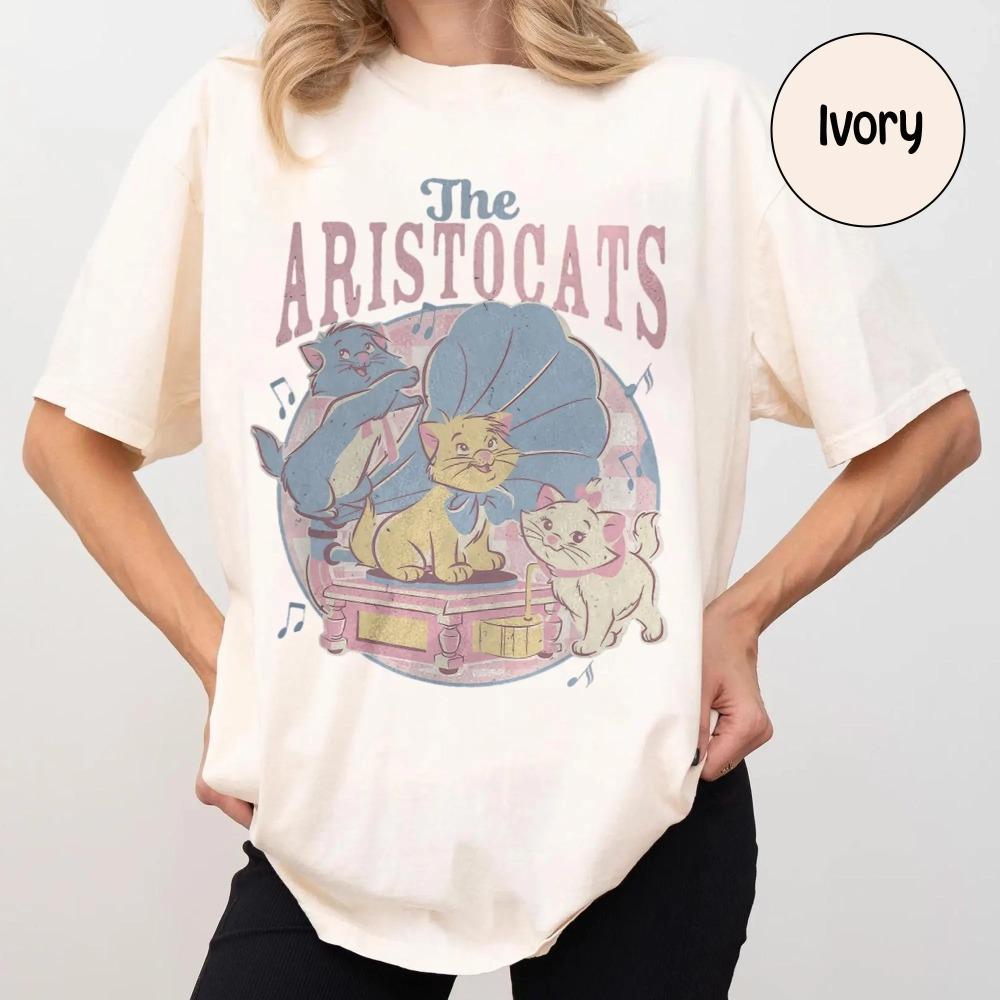 2026 Summer Disney Marie Tolus Berlioz Graphic Tshirt Men Women Cotton Quality Casual Loose Short Sleeve Classic Unisex S