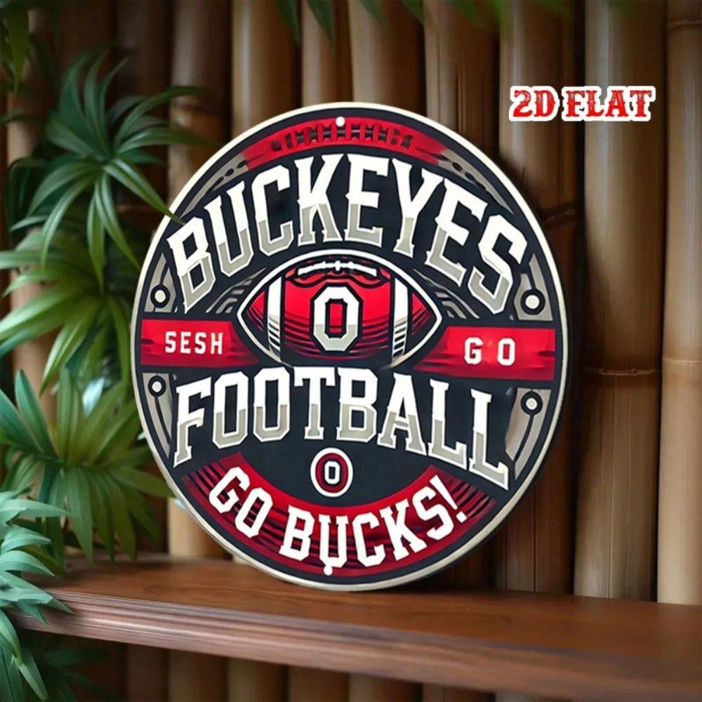 Vintage Football Helmet Tin Sign 20cm Round Aluminum Plaque Old School Bar Decor