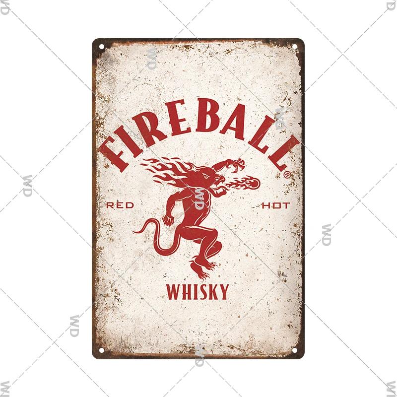 Whisky Marke Metall Vintage Blechschild Metallschild Dekorative Wandplakette Werbeschild Pub Bar Club Man Cave Dekor Wanddeko