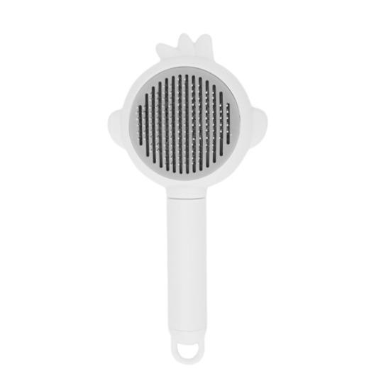 Cat Hair Brush Self Cleaning Dog Slicker Brush for Grooming And Shedding Cute Pet Hair Remover Tool with Release Button for Cats Dogs Rabbits