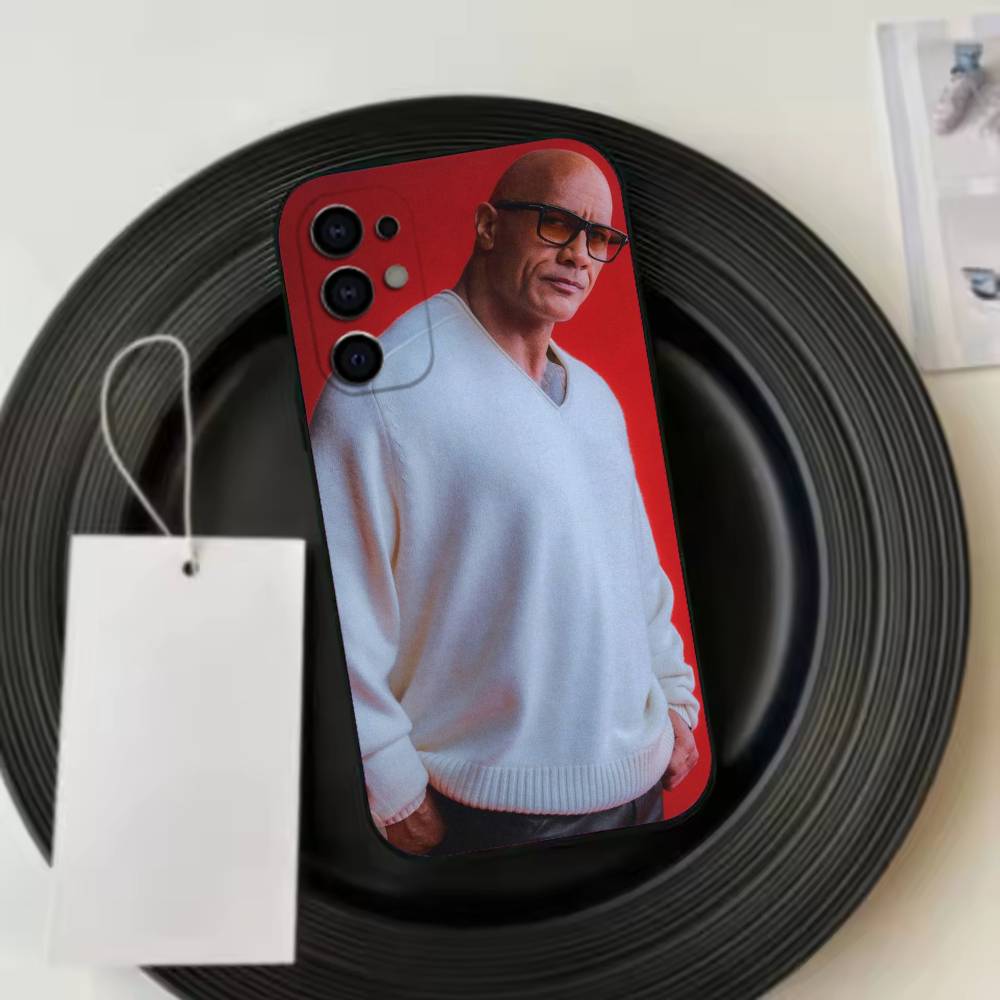 Actor D-Dwayne J-Johnson Phone Case Black Silicone Soft For Samsung S25,S24,S21,S22,S23,S30,Ultra,S20,Plus,Fe,Lite