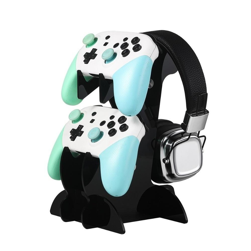 Acrylic Gaming Controller Stand Double-layer Desktop Organizer for PS5/PS4/Xbox/Switch