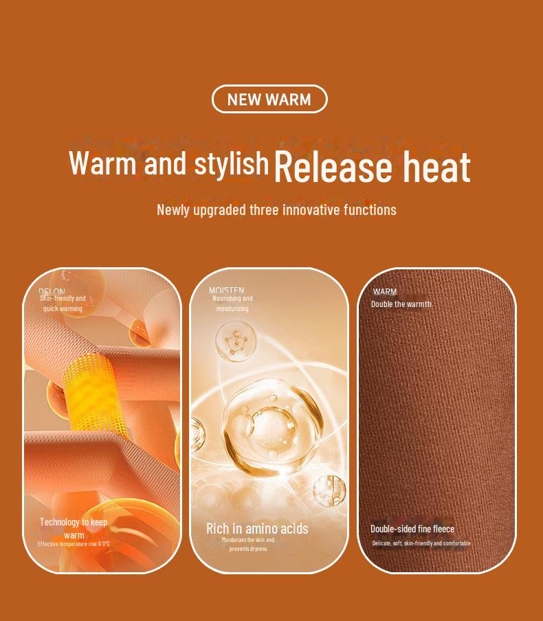 2024 Autumn/Winter High-Waist German Velvet Warm Leggings with Silk Protein and Thicker Insulation